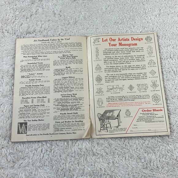 Antique Crochet Priscilla fancywork Designs magazines Princess Manual Vol 4 1910 - Picture 6 of 9